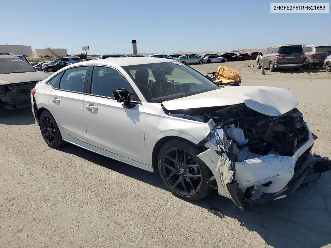 2024 Honda Civic Sport VIN: 2HGFE2F51RH521653 Lot: 59159925