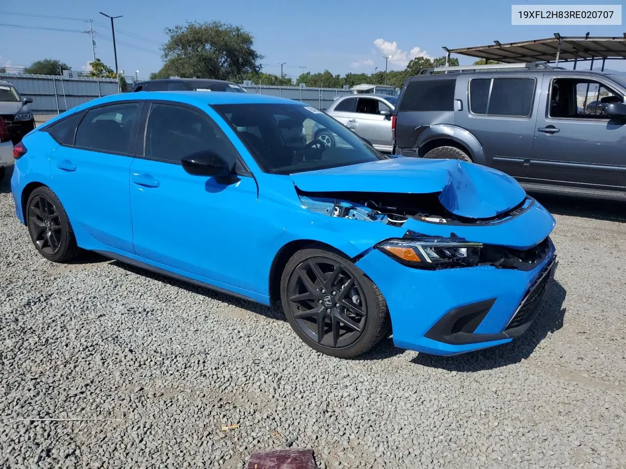 2024 Honda Civic Sport VIN: 19XFL2H83RE020707 Lot: 65478995