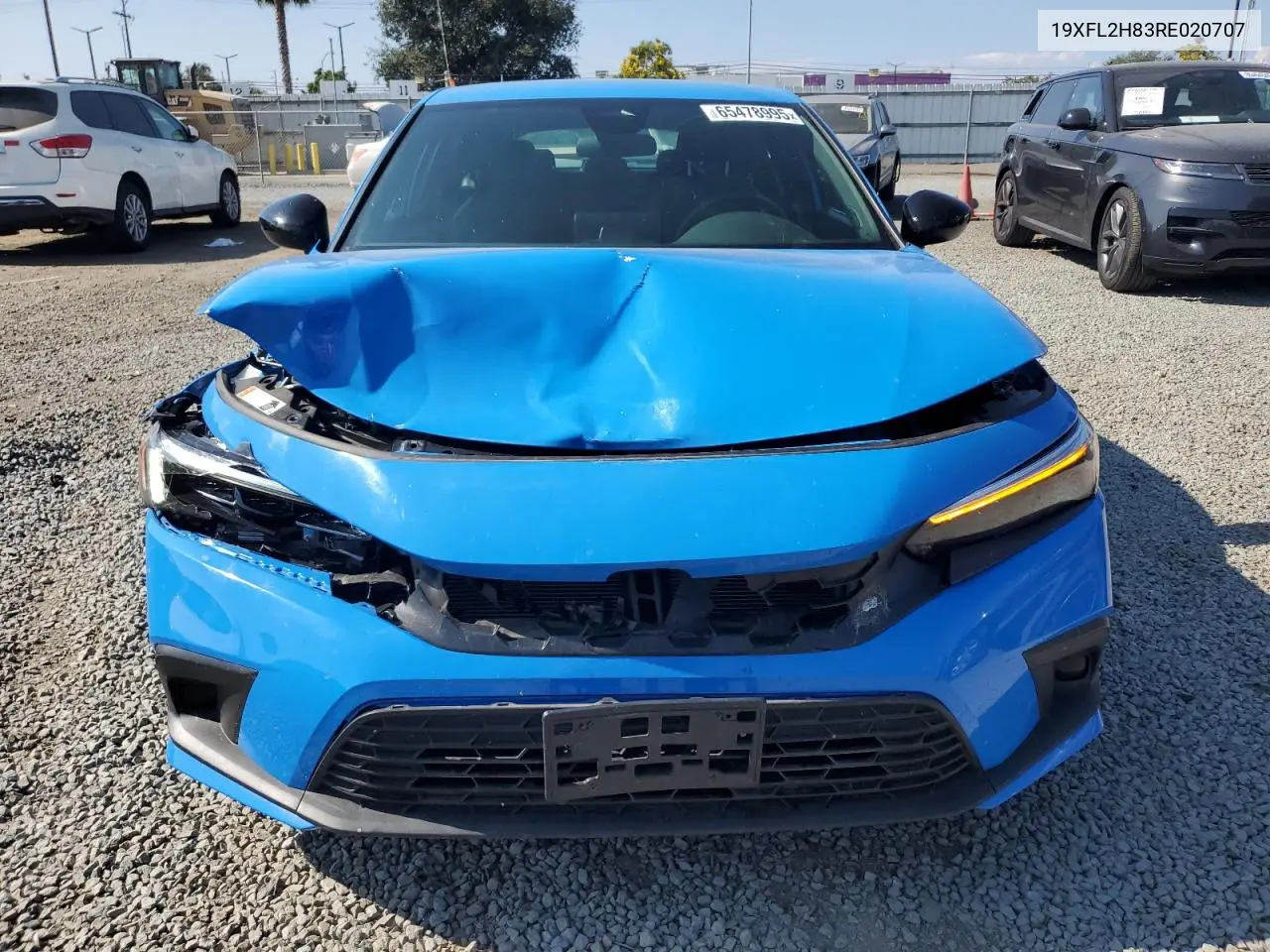 2024 Honda Civic Sport VIN: 19XFL2H83RE020707 Lot: 65478995