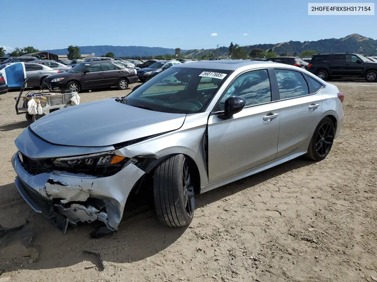 2025 Honda Civic Sport VIN: 2HGFE4F8XSH317154 Lot: 56817685