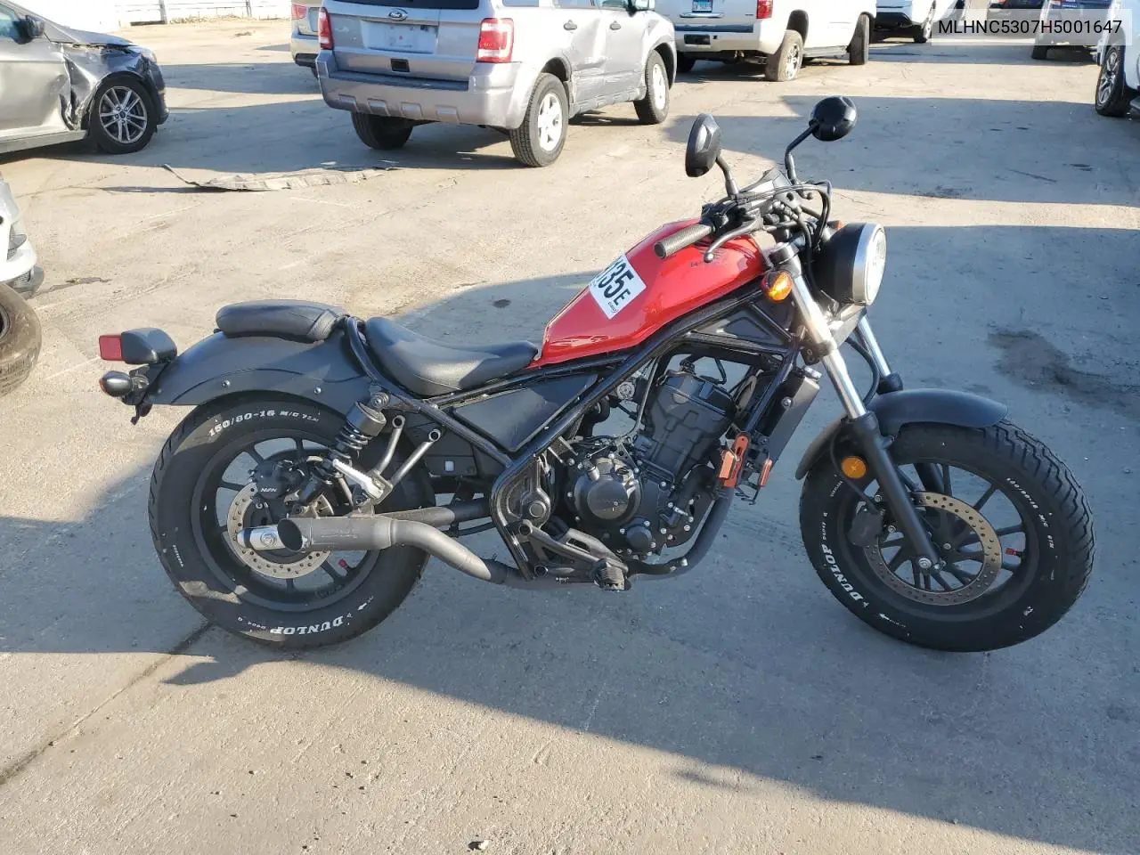 2017 Honda Cmx300 VIN: MLHNC5307H5001647 Lot: 63039135