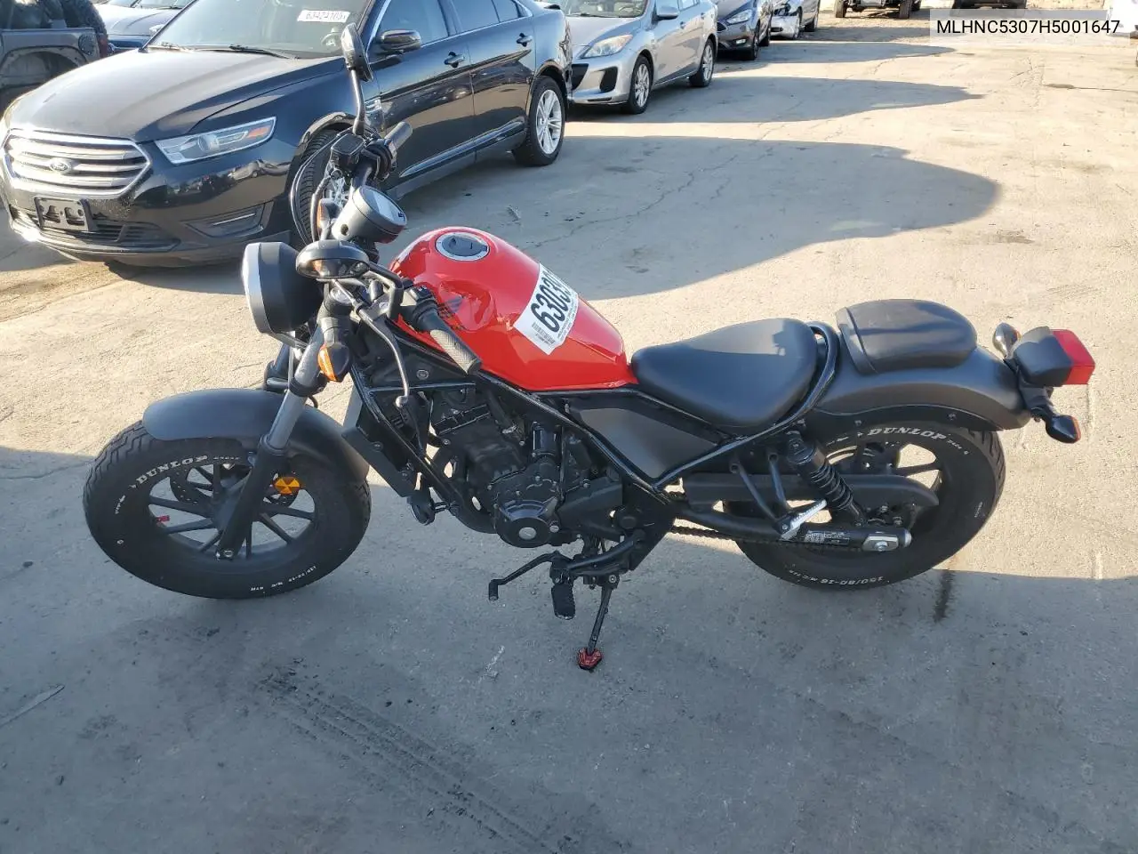 2017 Honda Cmx300 VIN: MLHNC5307H5001647 Lot: 63039135