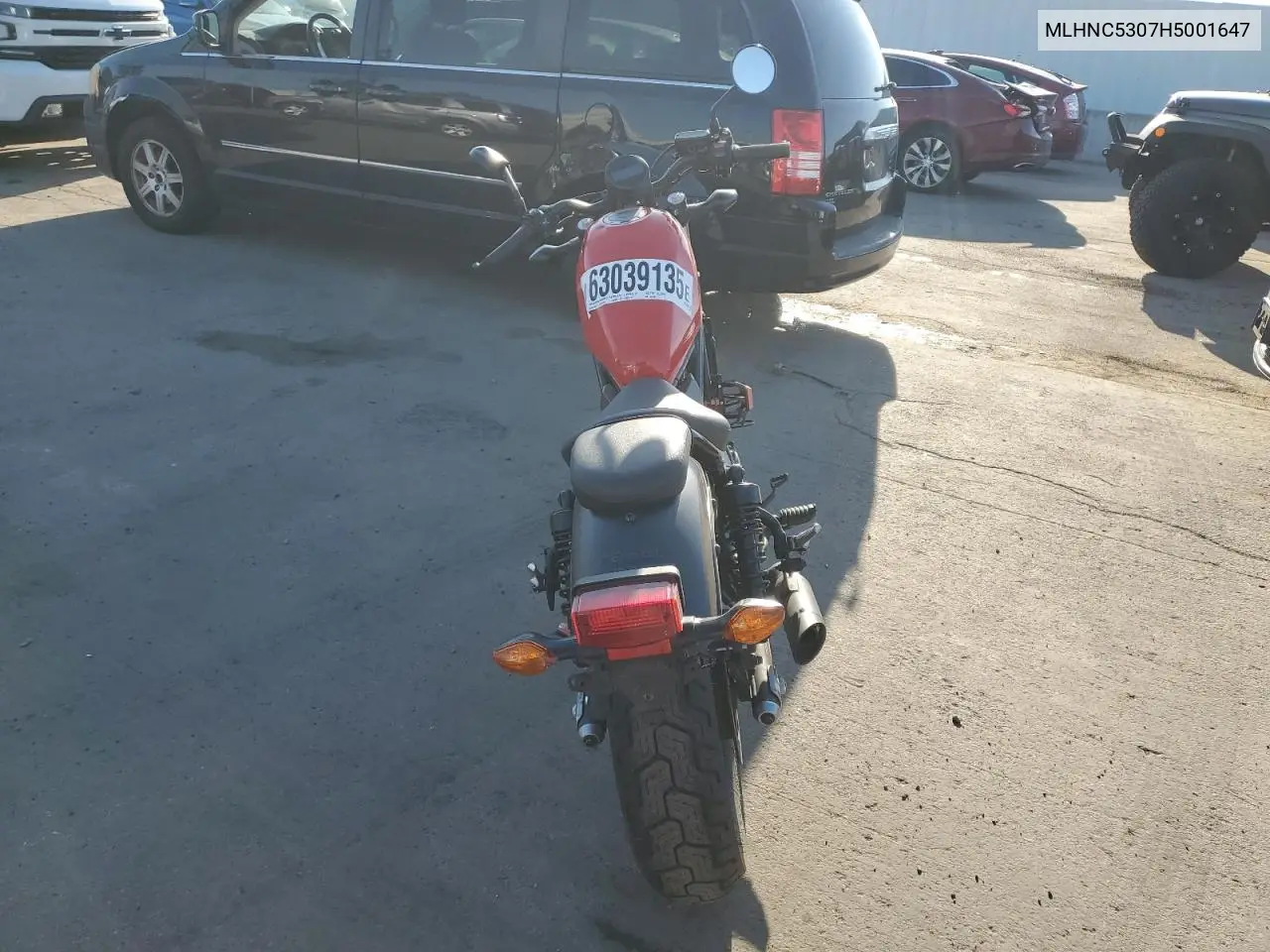 2017 Honda Cmx300 VIN: MLHNC5307H5001647 Lot: 63039135