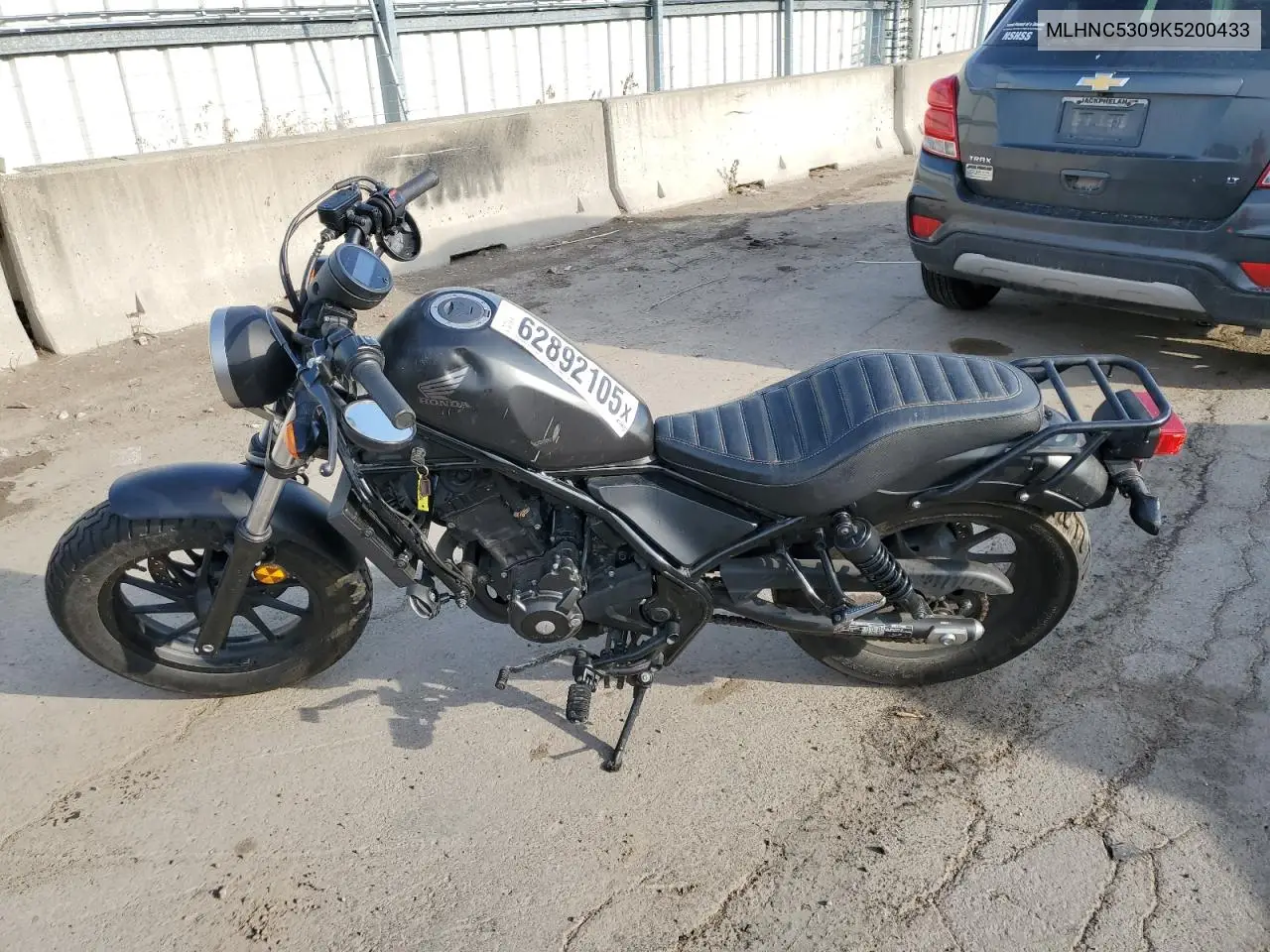 2019 Honda Cmx300 VIN: MLHNC5309K5200433 Lot: 62892105