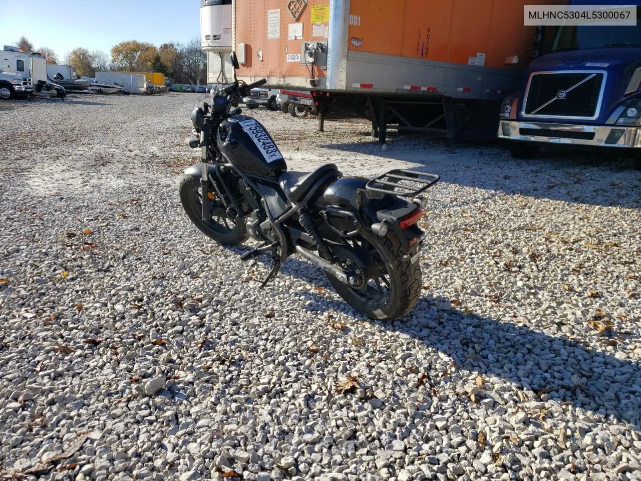 2020 Honda Cmx300 VIN: MLHNC5304L5300067 Lot: 82380563