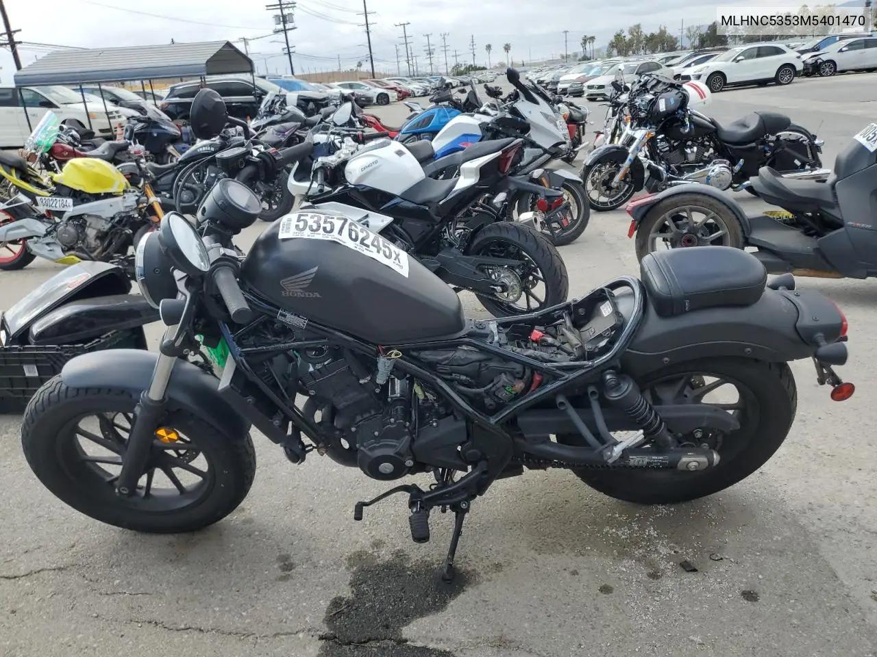 2021 Honda Cmx300 A VIN: MLHNC5353M5401470 Lot: 53576245