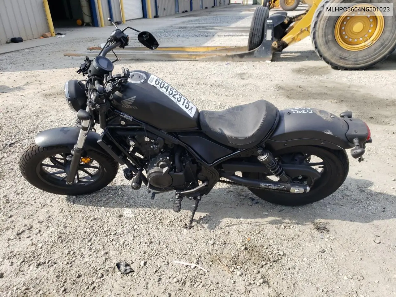 2022 Honda Cmx500 VIN: MLHPC5604N5501023 Lot: 60452315