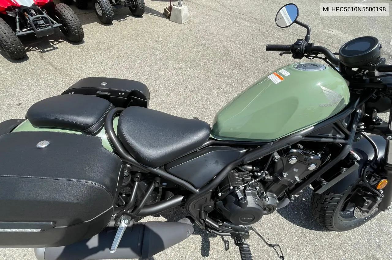 2022 Honda Cmx500 VIN: MLHPC5610N5500198 Lot: 88823215
