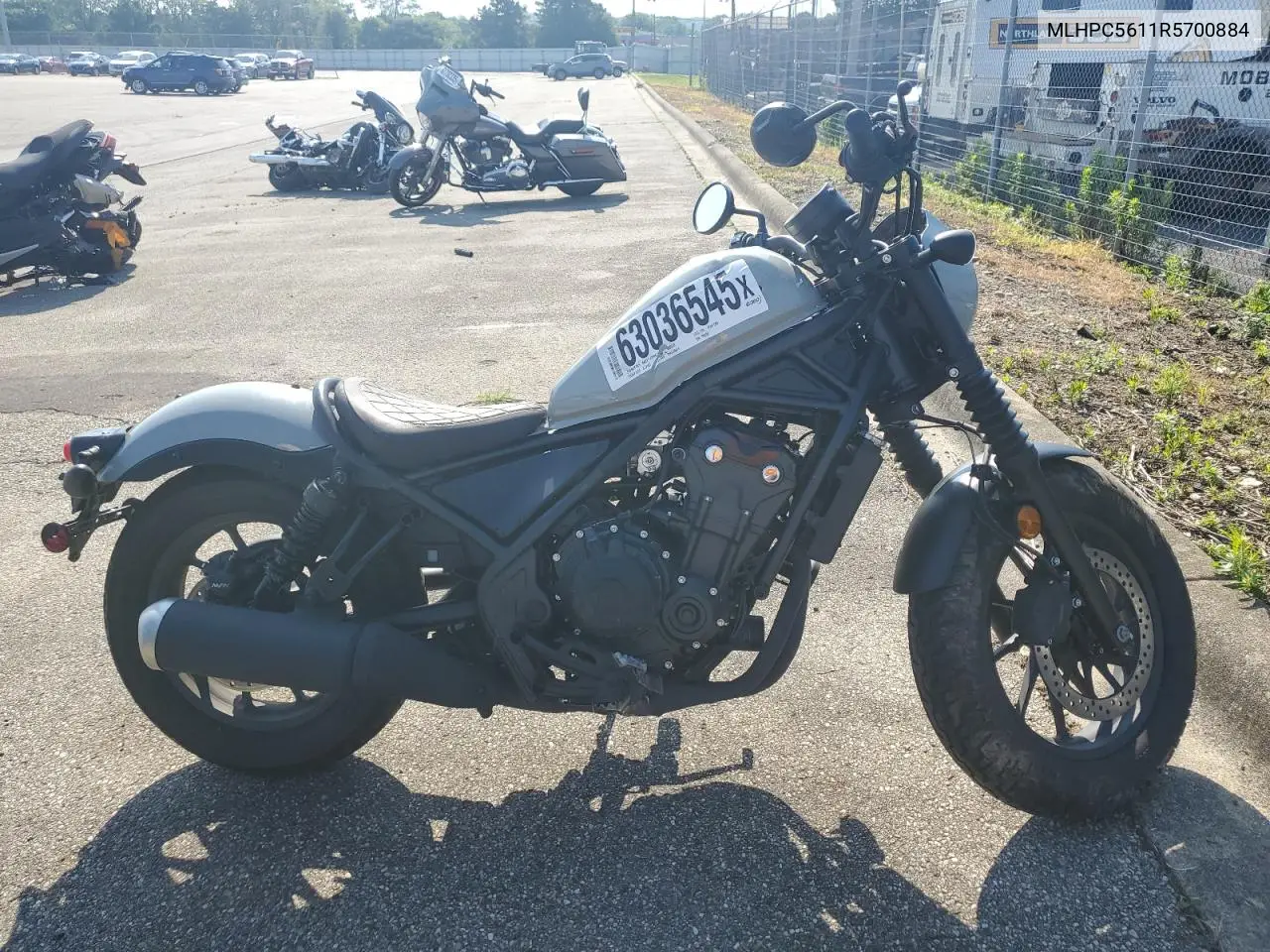 2024 Honda Cmx500 A2 VIN: MLHPC5611R5700884 Lot: 63036545