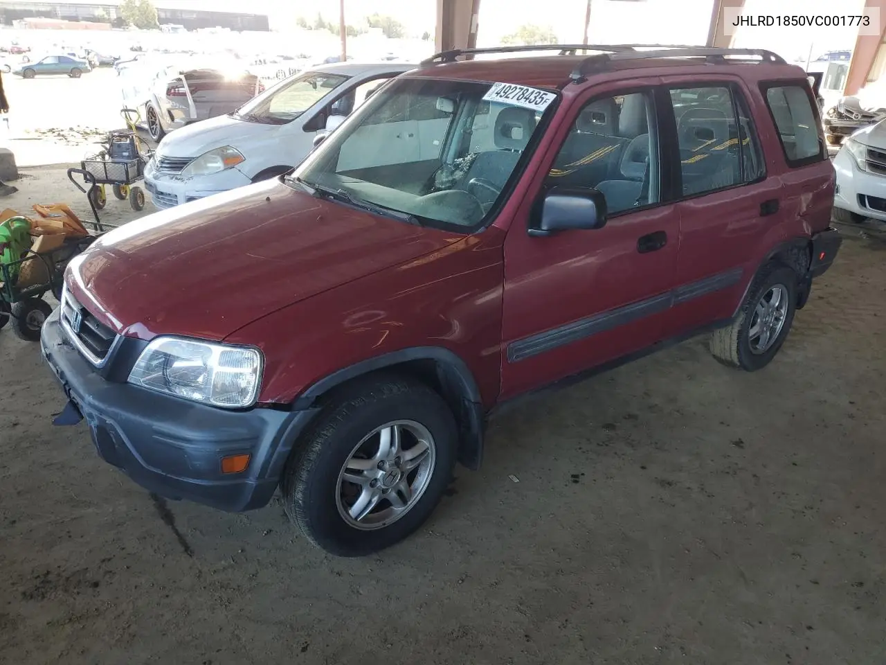 1997 Honda Cr-V Lx VIN: JHLRD1850VC001773 Lot: 49278435