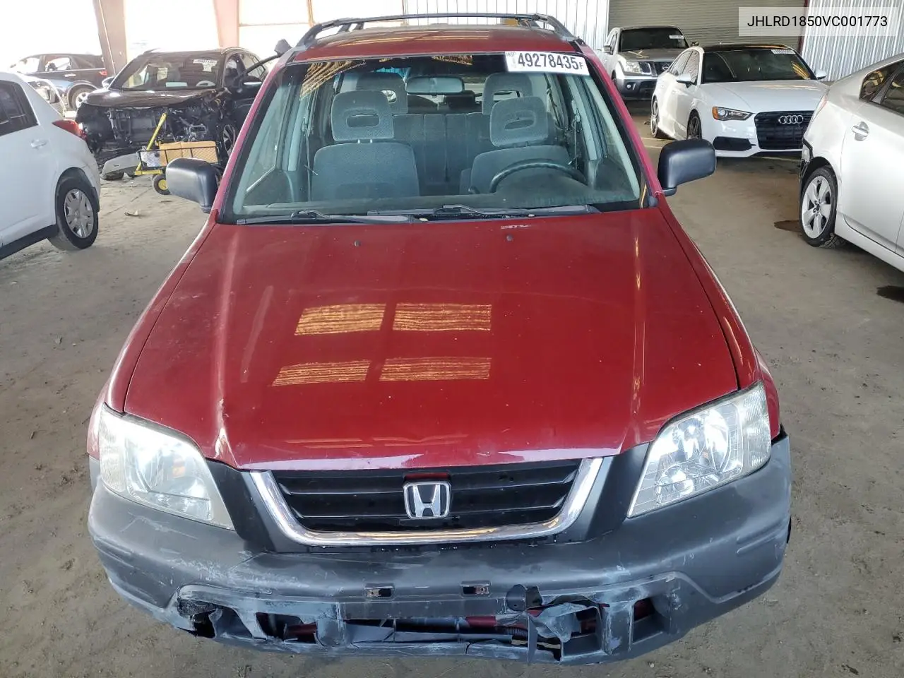 1997 Honda Cr-V Lx VIN: JHLRD1850VC001773 Lot: 49278435