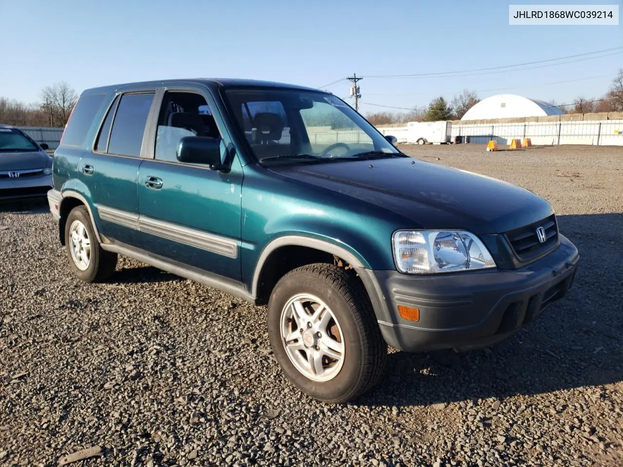 1998 Honda Cr-V Ex VIN: JHLRD1868WC039214 Lot: 48623045