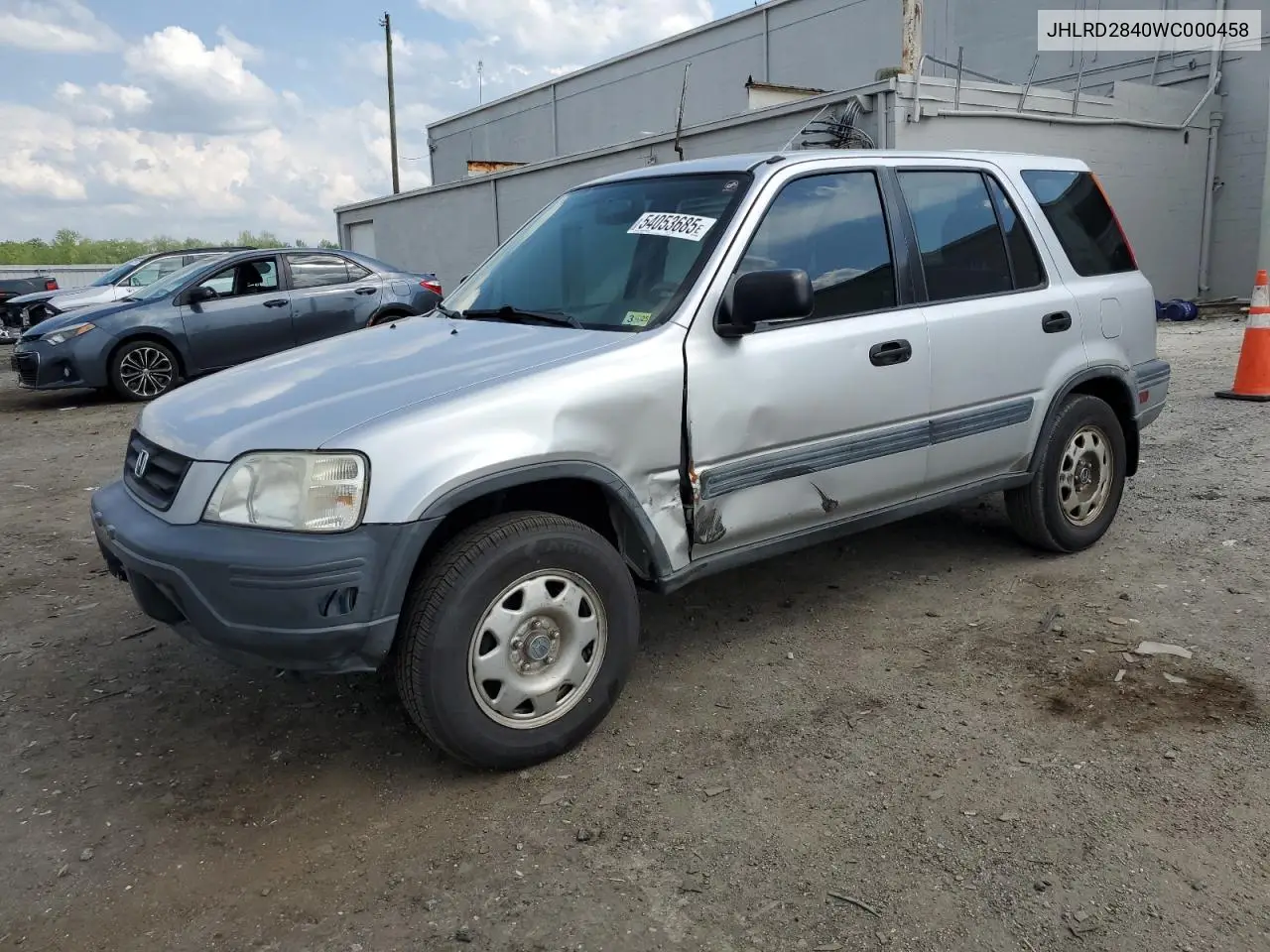 1998 Honda Cr-V Lx VIN: JHLRD2840WC000458 Lot: 54053685
