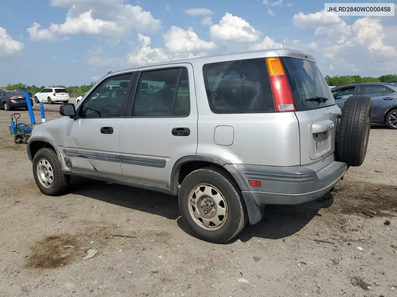1998 Honda Cr-V Lx VIN: JHLRD2840WC000458 Lot: 54053685