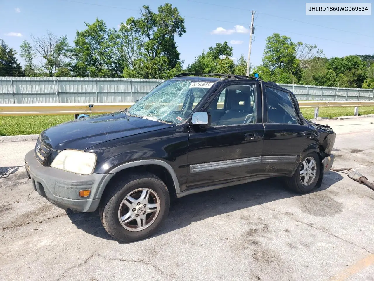1998 Honda Cr-V Ex VIN: JHLRD1860WC069534 Lot: 56193685