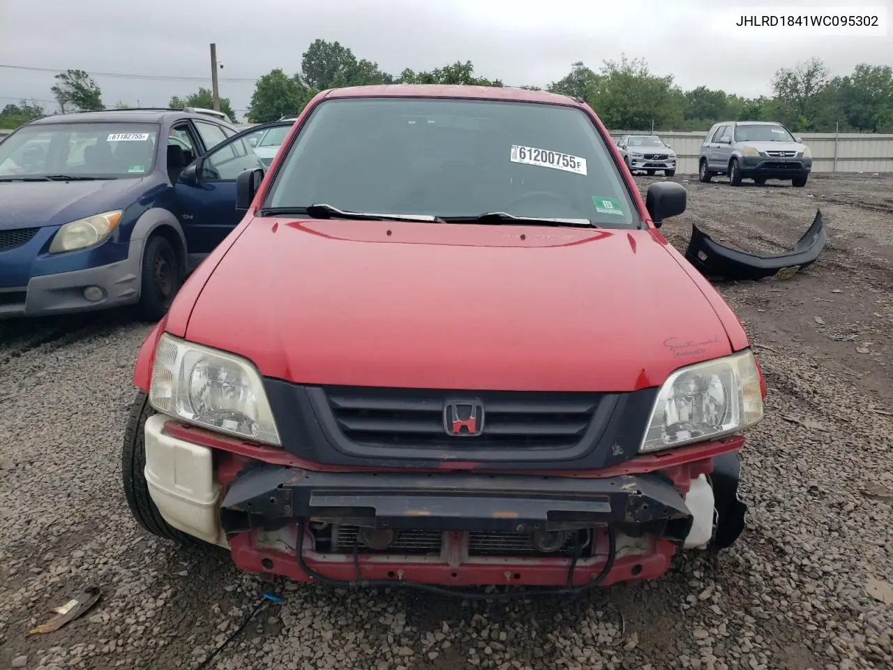 1998 Honda Cr-V Lx VIN: JHLRD1841WC095302 Lot: 61200755