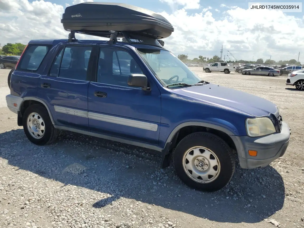 1998 Honda Cr-V Lx VIN: JHLRD1745WC035914 Lot: 61657985