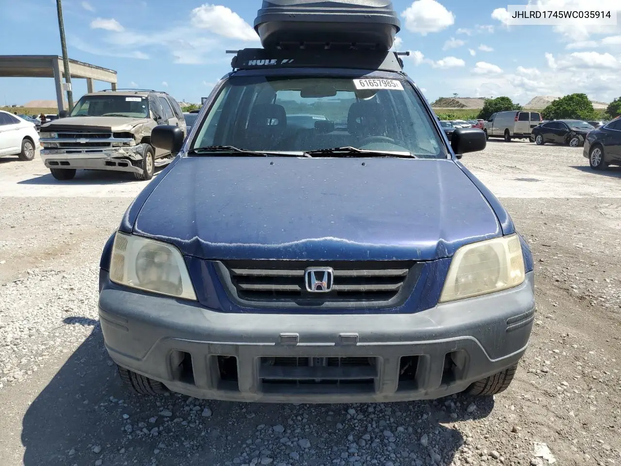 1998 Honda Cr-V Lx VIN: JHLRD1745WC035914 Lot: 61657985