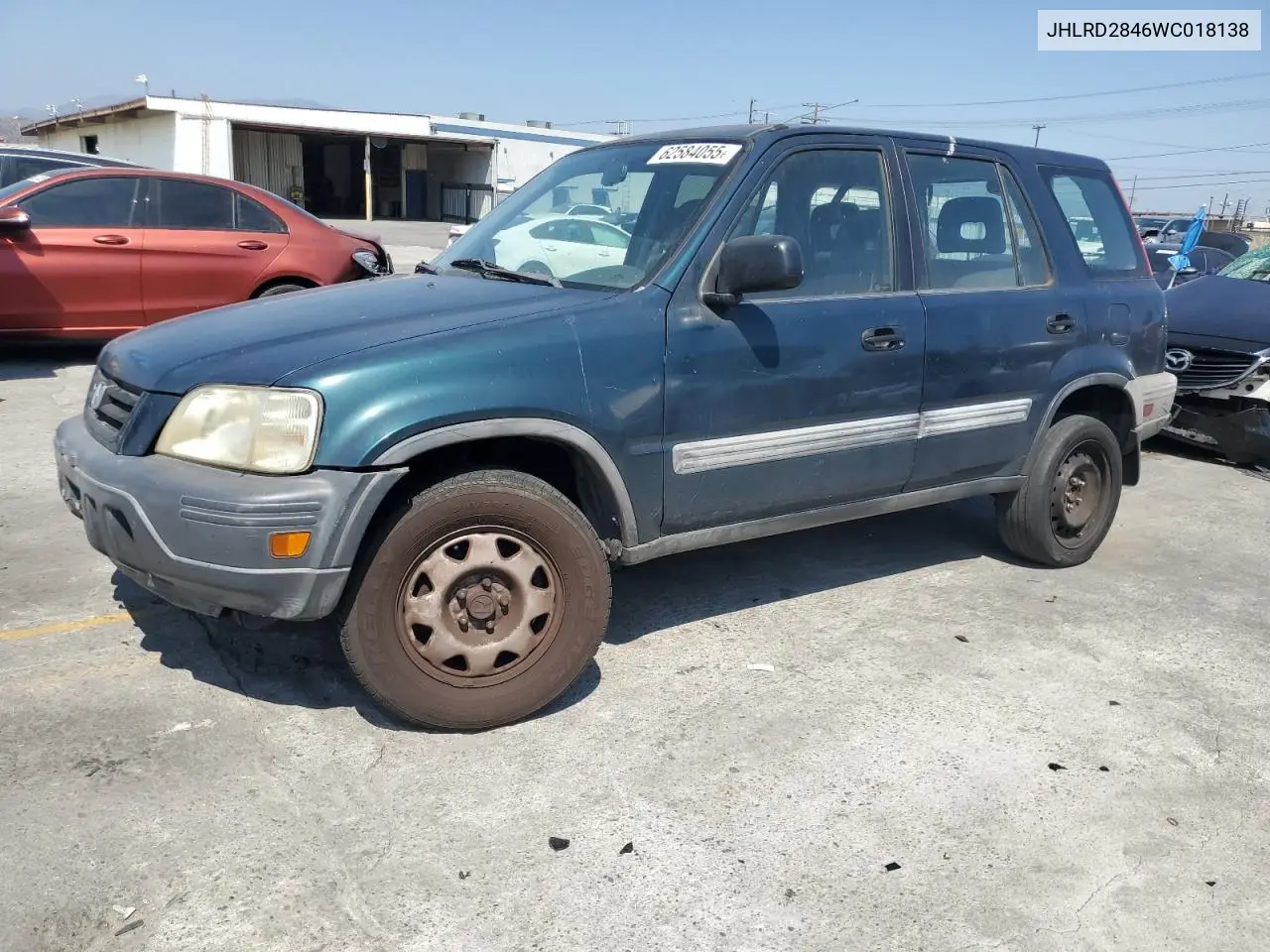 1998 Honda Cr-V Lx VIN: JHLRD2846WC018138 Lot: 62584055
