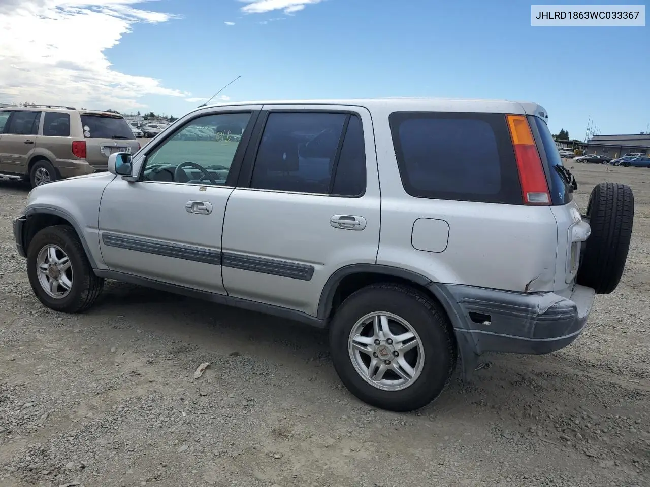 1998 Honda Cr-V Ex VIN: JHLRD1863WC033367 Lot: 76058524