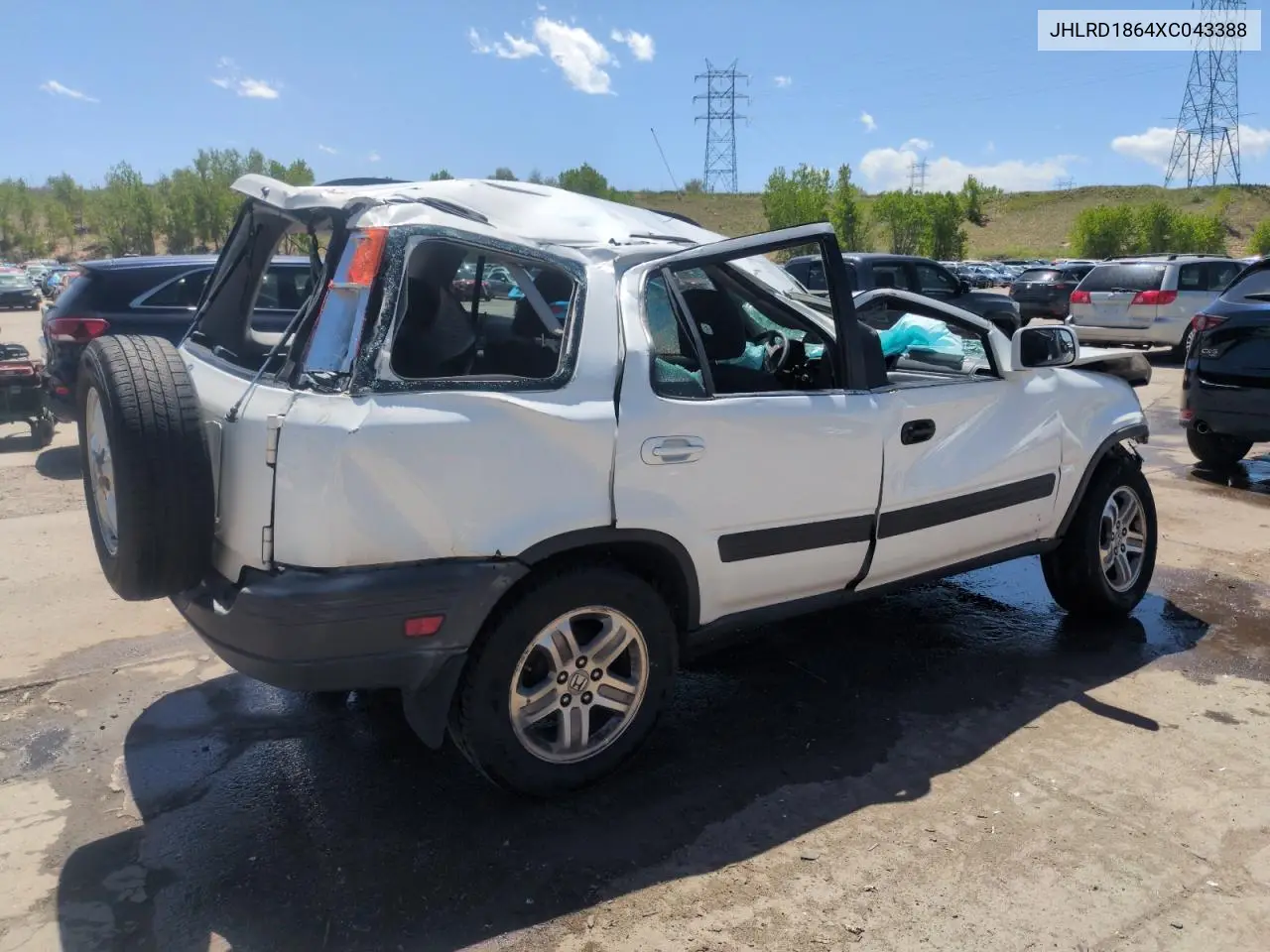1999 Honda Cr-V Ex VIN: JHLRD1864XC043388 Lot: 56998855