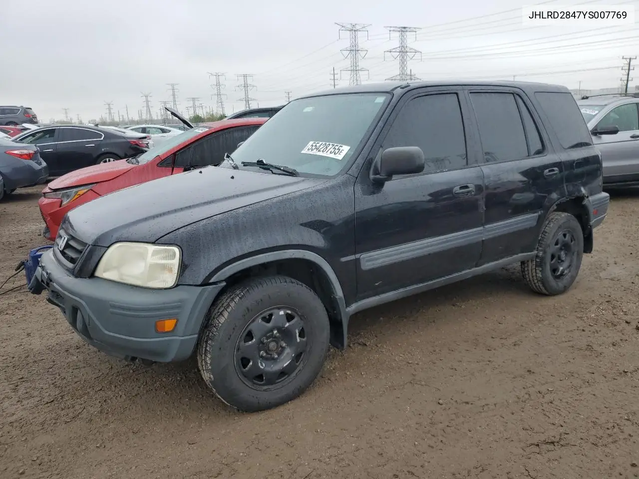 2000 Honda Cr-V Lx VIN: JHLRD2847YS007769 Lot: 55428755
