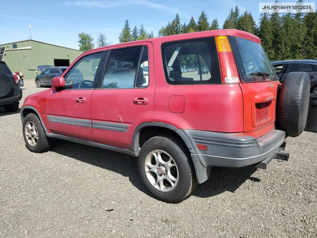 2000 Honda Cr-V Ex VIN: JHLRD1869YS002035 Lot: 56503565