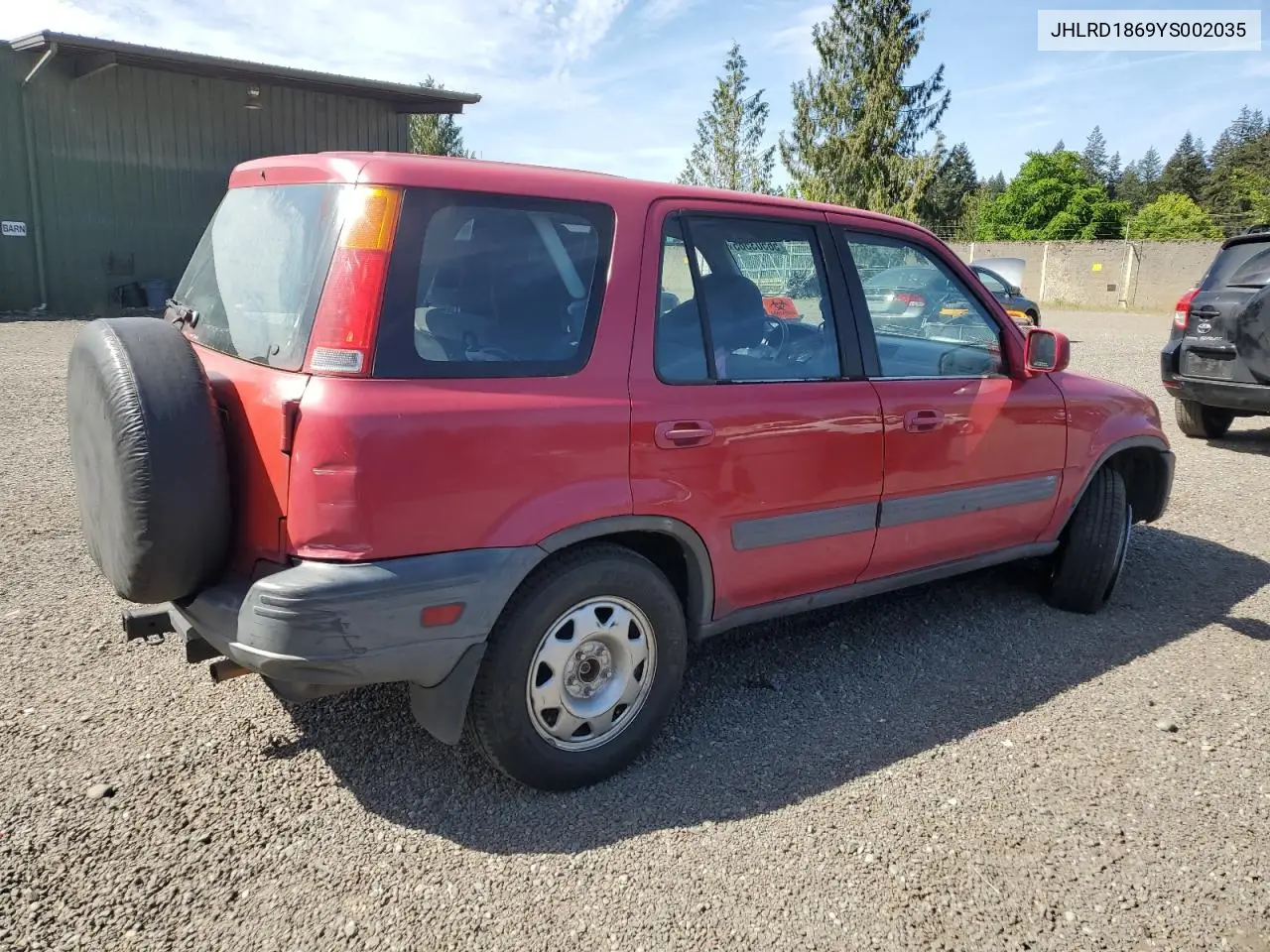 2000 Honda Cr-V Ex VIN: JHLRD1869YS002035 Lot: 56503565