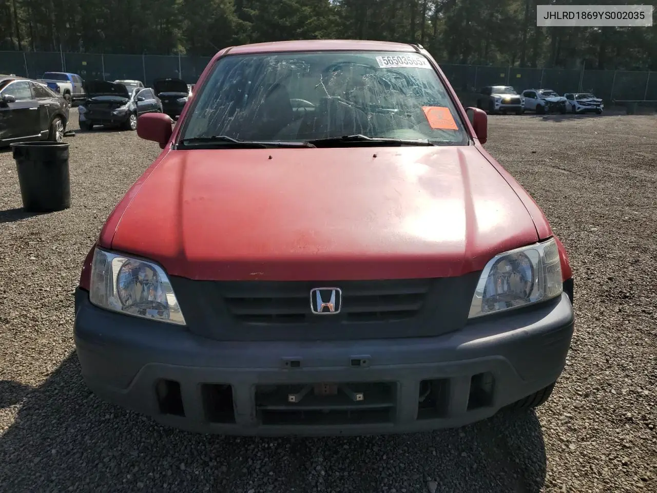 2000 Honda Cr-V Ex VIN: JHLRD1869YS002035 Lot: 56503565