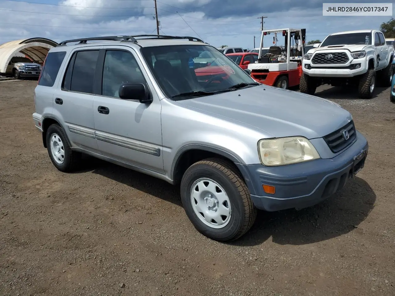 2000 Honda Cr-V Lx VIN: JHLRD2846YC017347 Lot: 57140835
