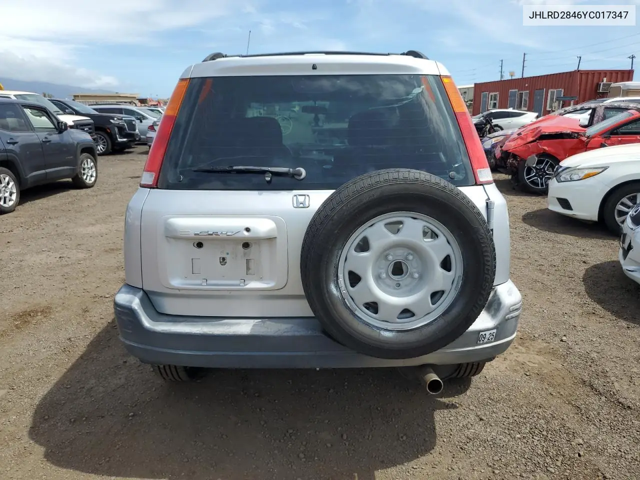 2000 Honda Cr-V Lx VIN: JHLRD2846YC017347 Lot: 57140835