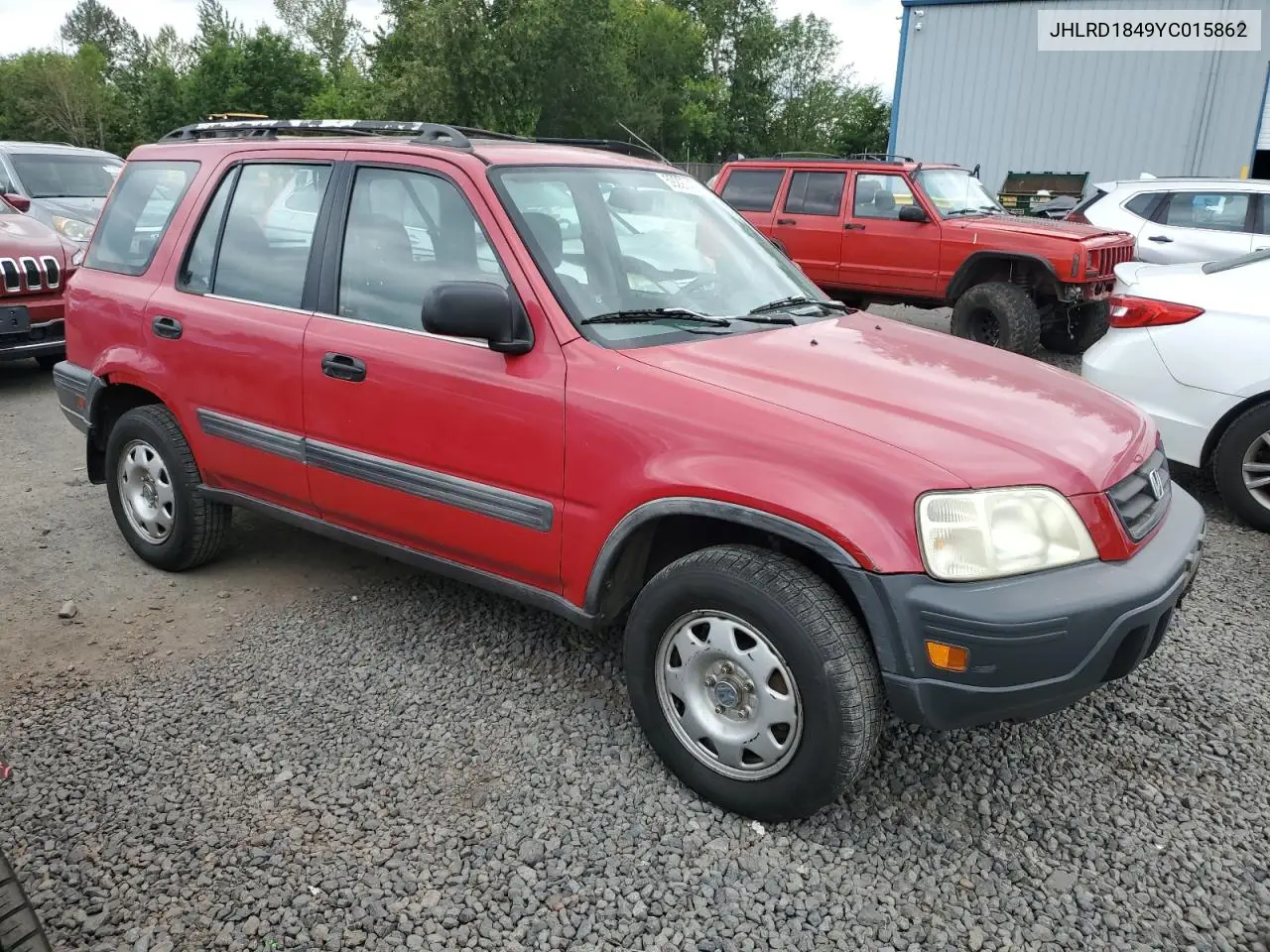 2000 Honda Cr-V Lx VIN: JHLRD1849YC015862 Lot: 59297405