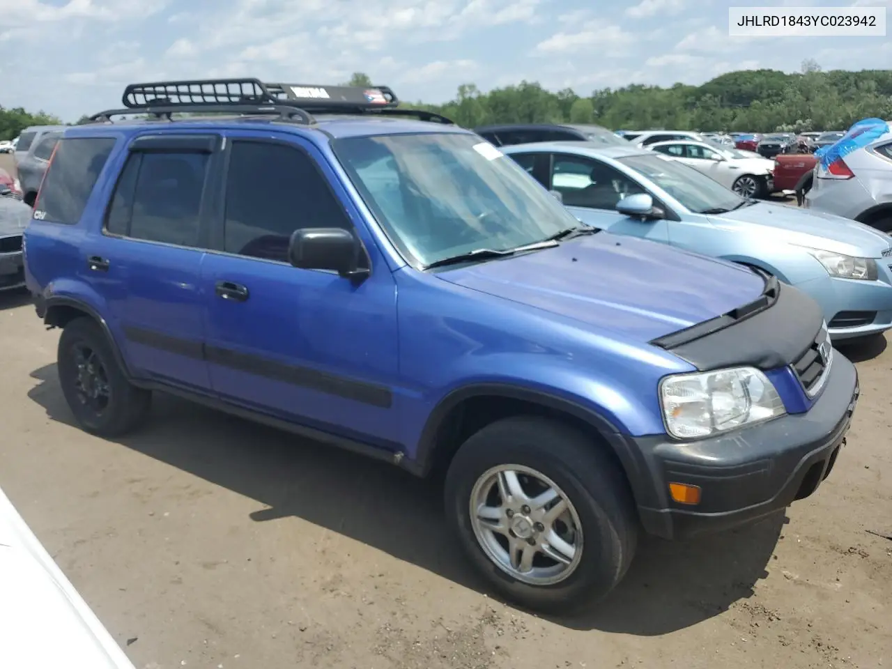 2000 Honda Cr-V Lx VIN: JHLRD1843YC023942 Lot: 61196195