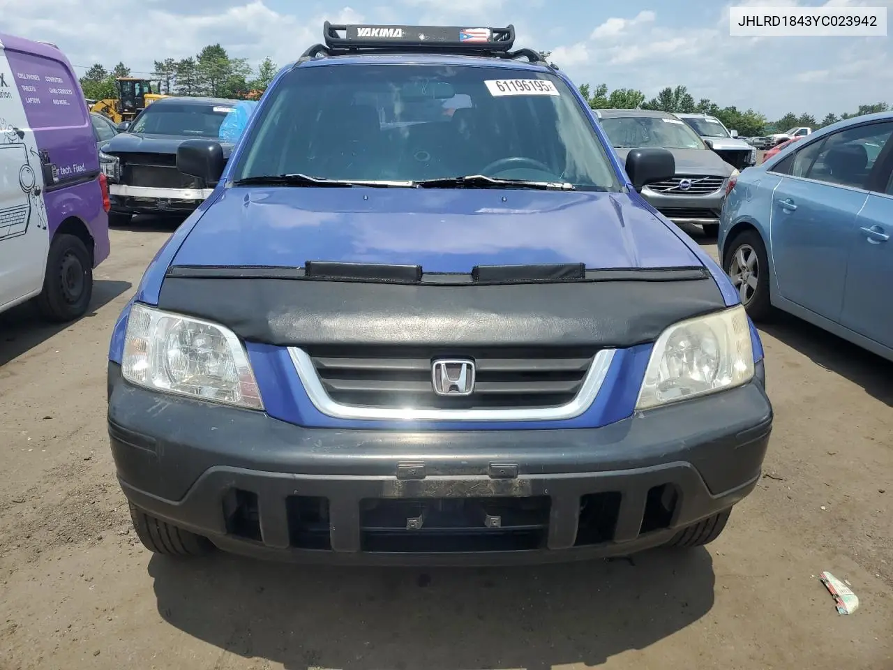 2000 Honda Cr-V Lx VIN: JHLRD1843YC023942 Lot: 61196195