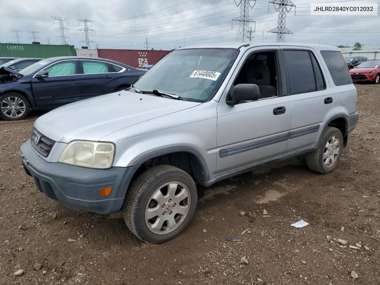 2000 Honda Cr-V Lx VIN: JHLRD2840YC012032 Lot: 61448005
