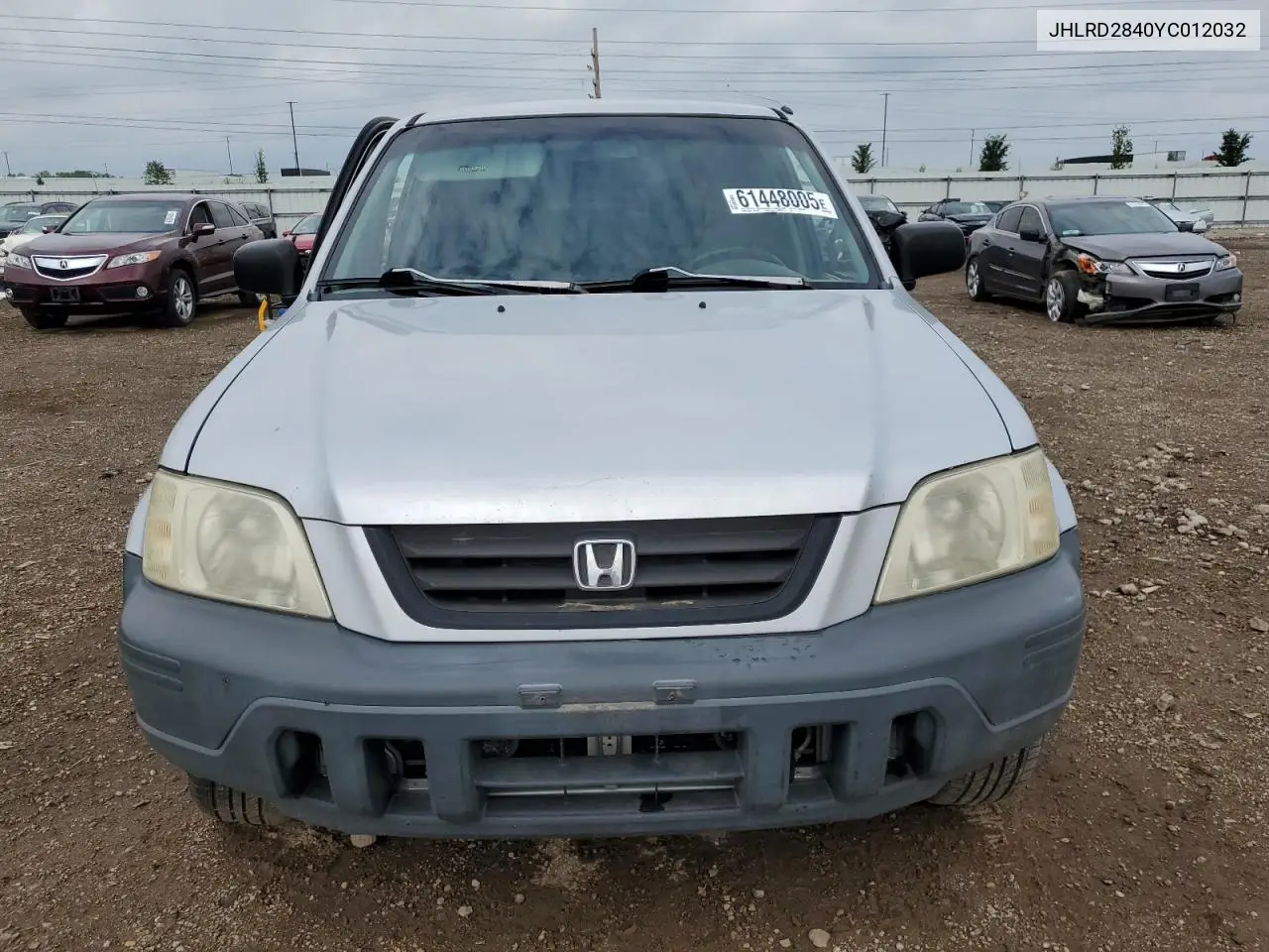 2000 Honda Cr-V Lx VIN: JHLRD2840YC012032 Lot: 61448005