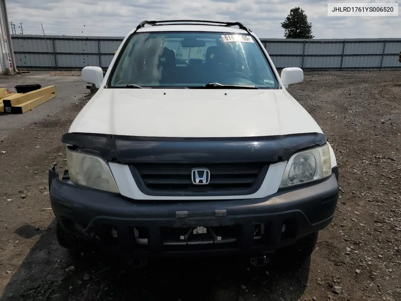 2000 Honda Cr-V Ex VIN: JHLRD1761YS006520 Lot: 61451565