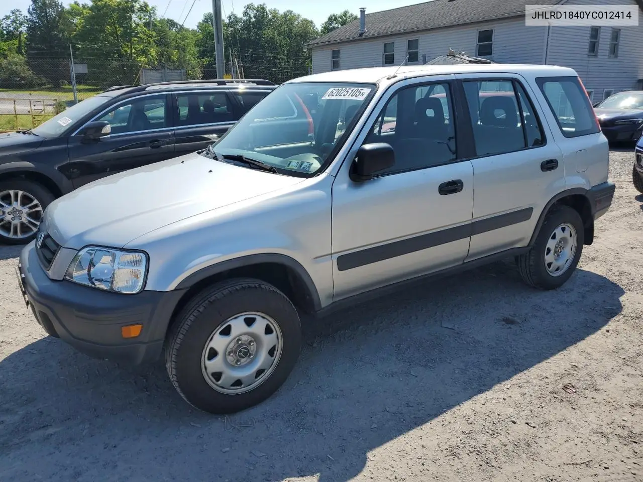 2000 Honda Cr-V Lx VIN: JHLRD1840YC012414 Lot: 62025105