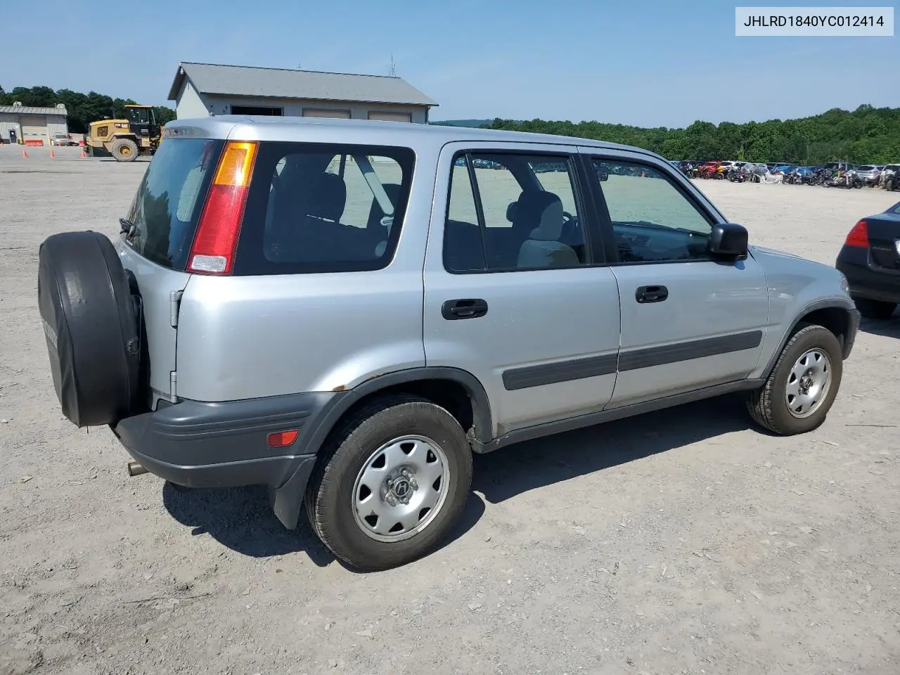 2000 Honda Cr-V Lx VIN: JHLRD1840YC012414 Lot: 62025105