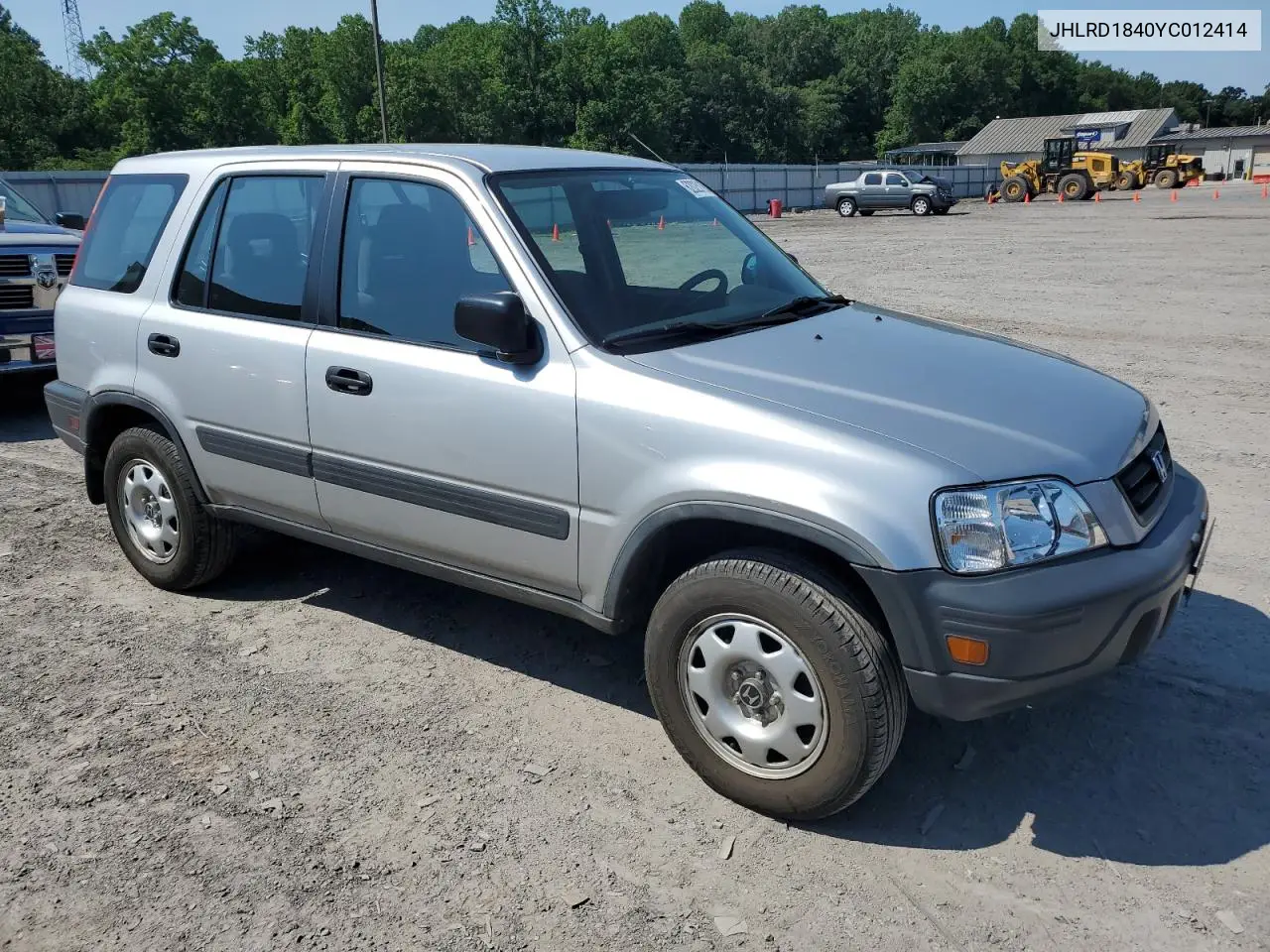 2000 Honda Cr-V Lx VIN: JHLRD1840YC012414 Lot: 62025105
