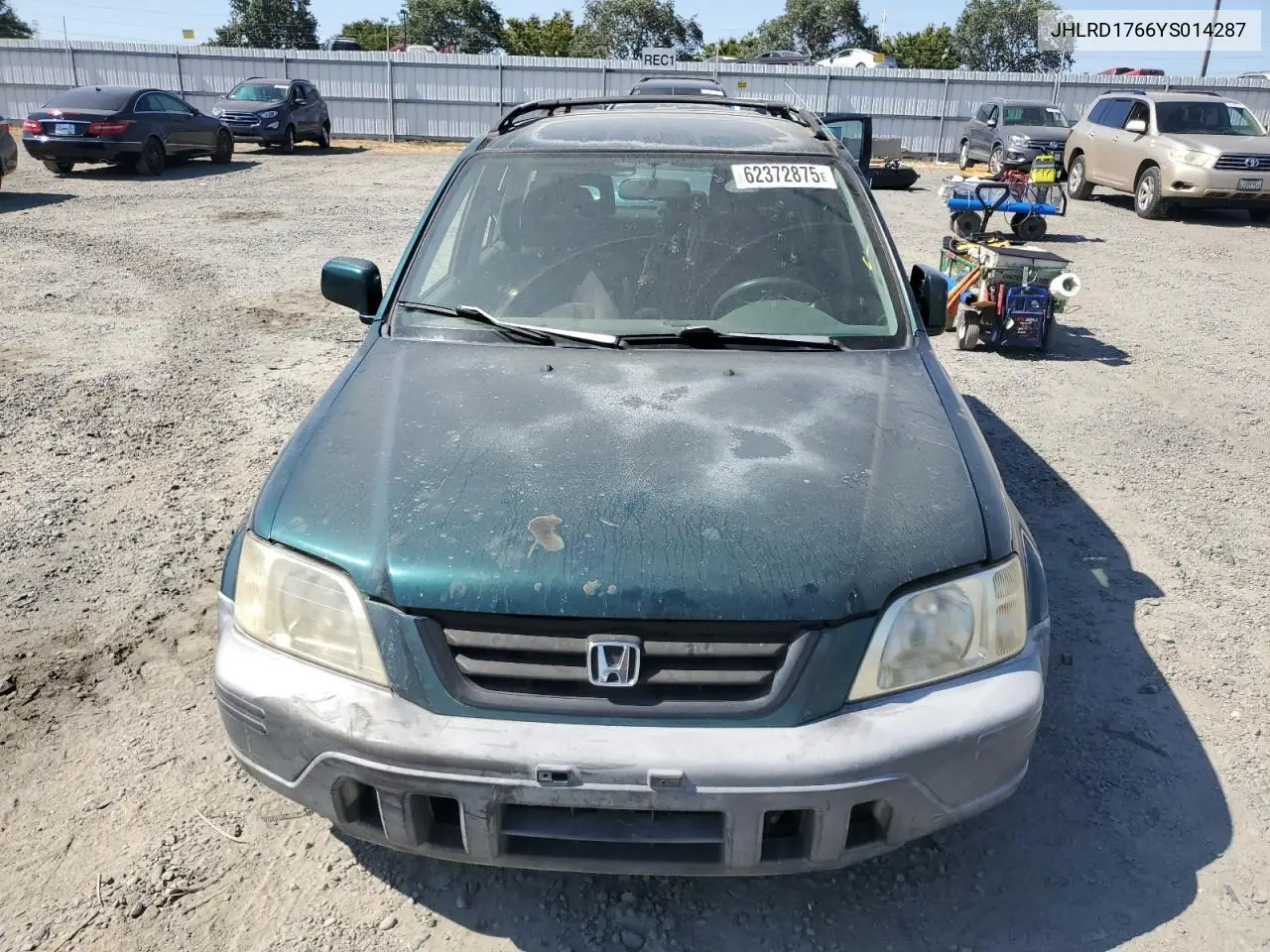 2000 Honda Cr-V Ex VIN: JHLRD1766YS014287 Lot: 62372875