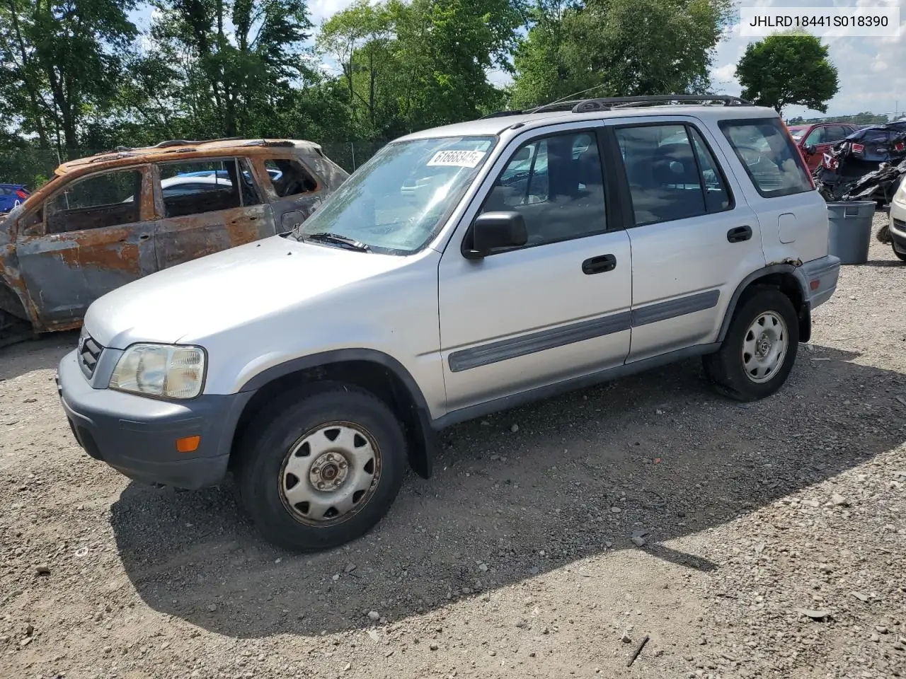 2001 Honda Cr-V Lx VIN: JHLRD18441S018390 Lot: 61668345