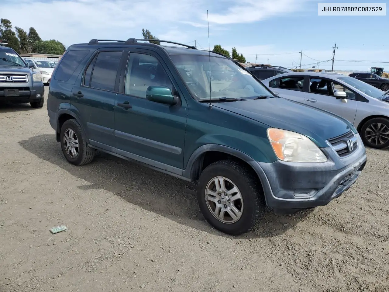 2002 Honda Cr-V Ex VIN: JHLRD78802C087529 Lot: 57188395