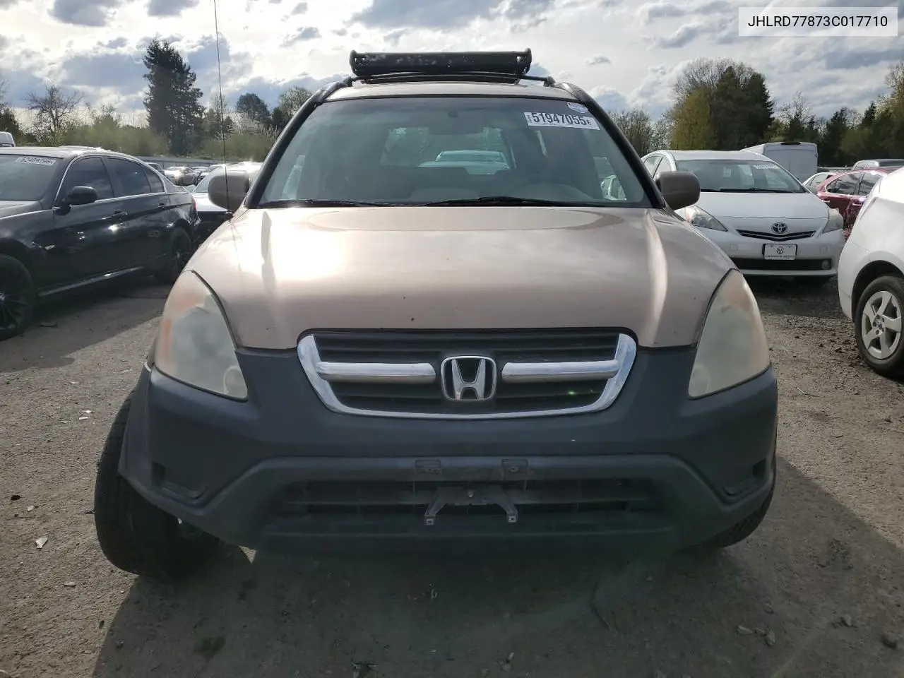 2003 Honda Cr-V Ex VIN: JHLRD77873C017710 Lot: 51947055