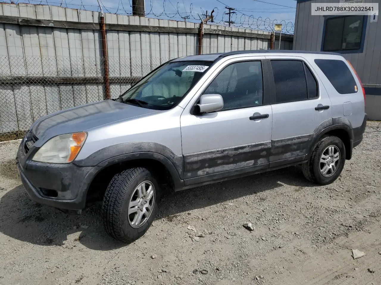 2003 Honda Cr-V Ex VIN: JHLRD788X3C032541 Lot: 53337495