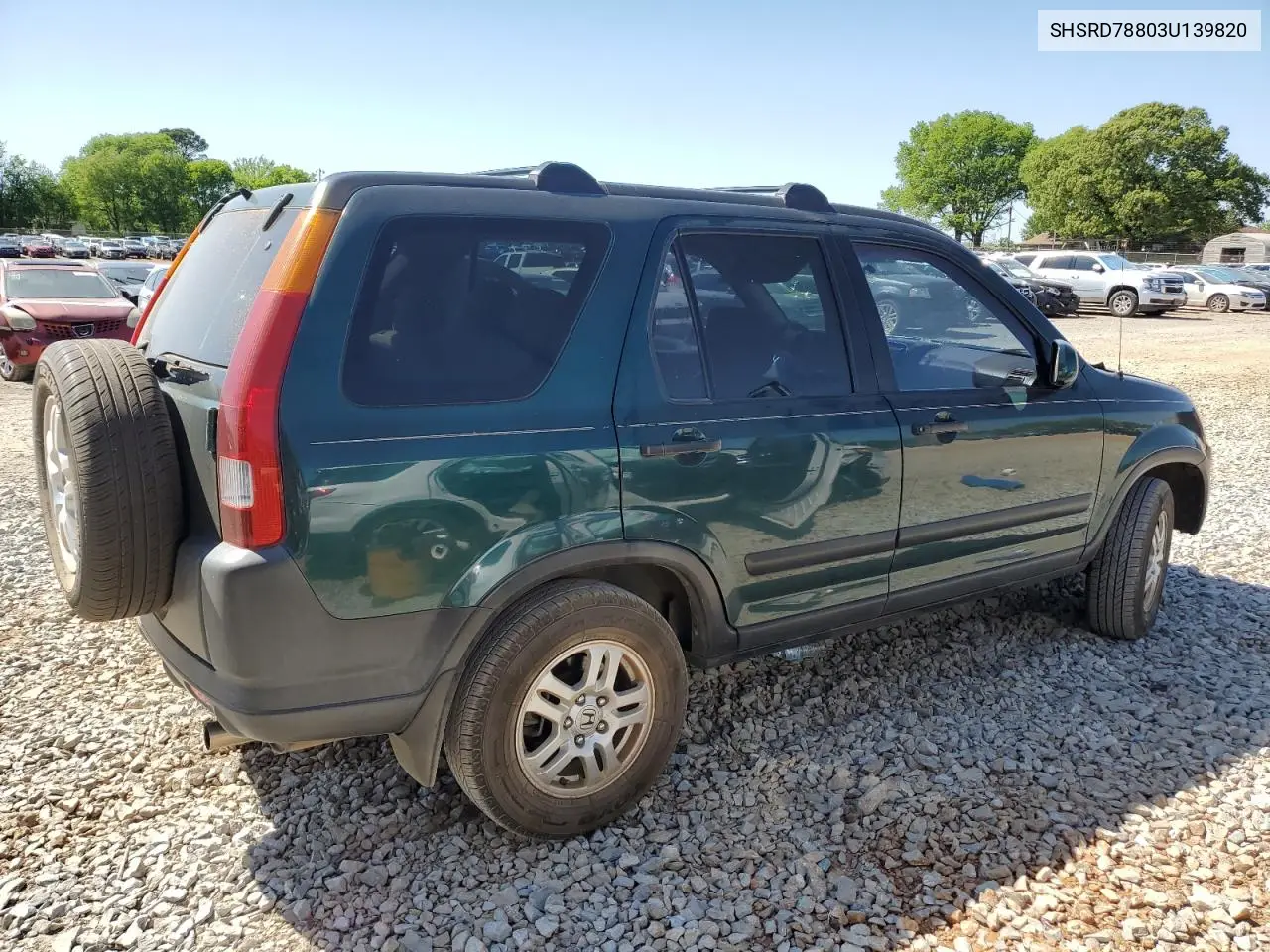 2003 Honda Cr-V Ex VIN: SHSRD78803U139820 Lot: 53387555