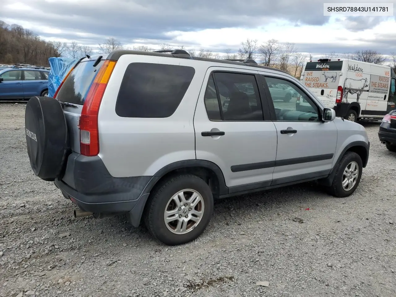 2003 Honda Cr-V Ex VIN: SHSRD78843U141781 Lot: 53464645