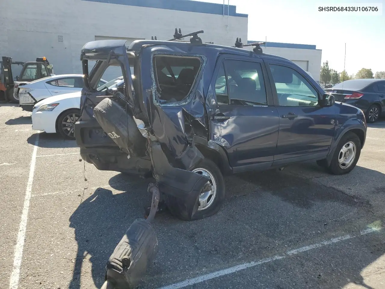 2003 Honda Cr-V Lx VIN: SHSRD68433U106706 Lot: 56247855