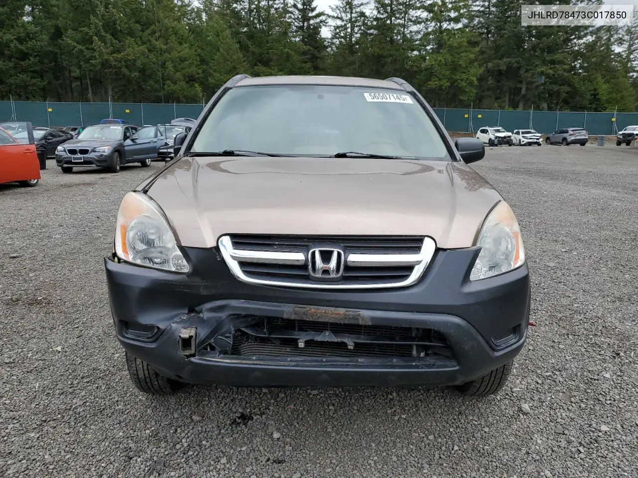 2003 Honda Cr-V Lx VIN: JHLRD78473C017850 Lot: 56507145