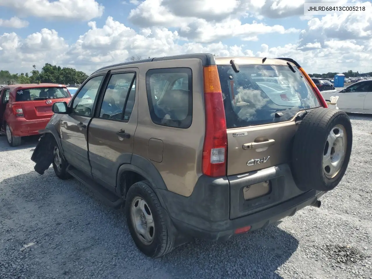 2003 Honda Cr-V Lx VIN: JHLRD68413C005218 Lot: 56750145